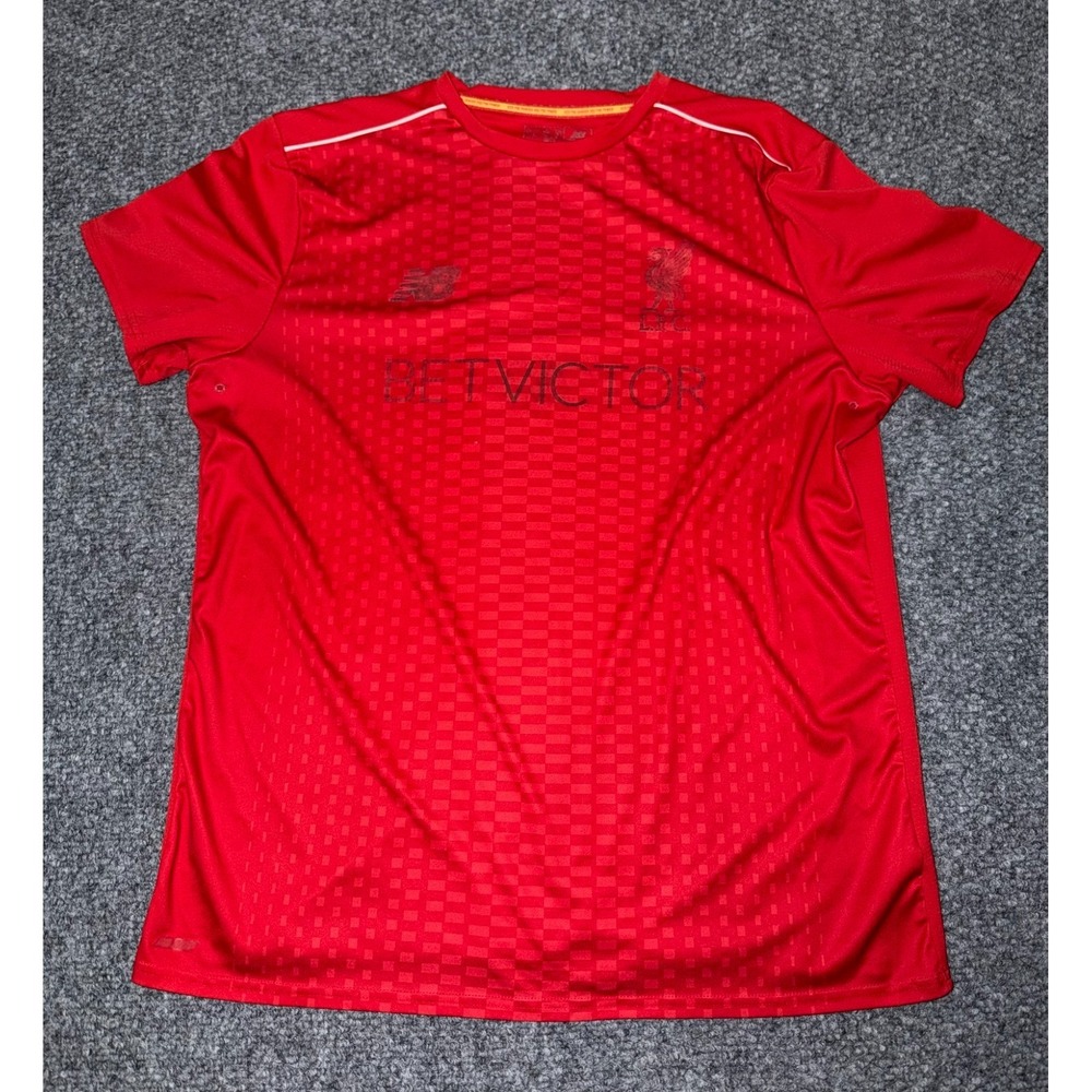 2016-17 Liverpool FC New Balance Pre-Match Red Training Shirt Size Extra Large